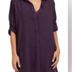 Lands End Tunic Length Swim Cover Up